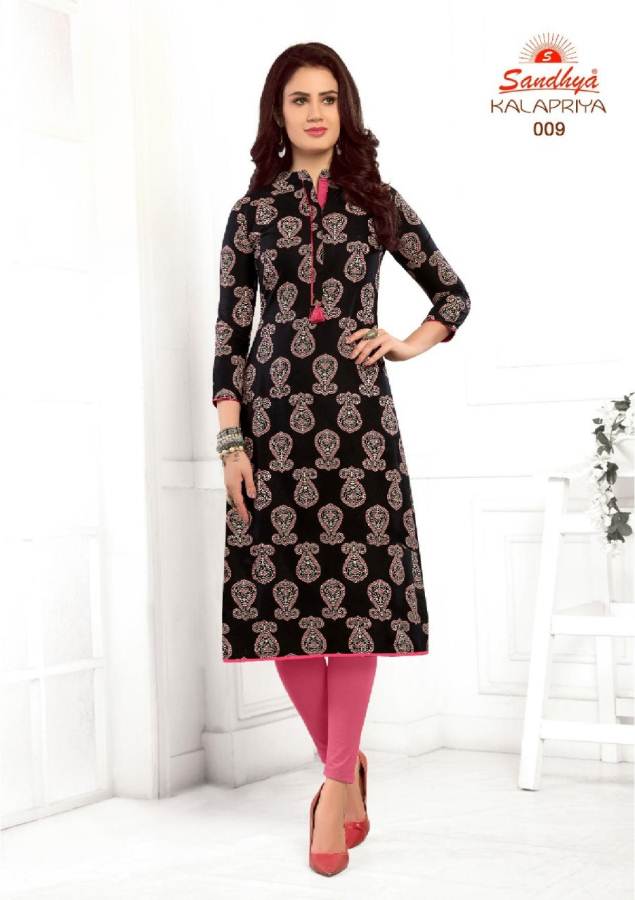 Kalapriya By Sandhya Pure Cotton Printed Kurtis Catalogue