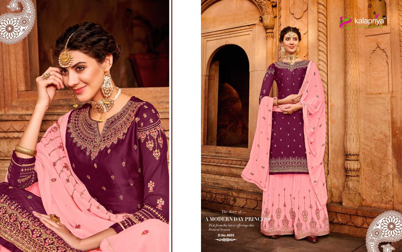 Kalapriya Present Wedding Diva Vol 4  Embroidered Salwar Suits Catalogue