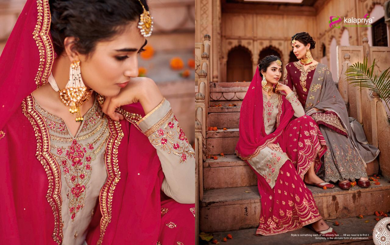 Kalapriya Present Wedding Diva Vol 4  Embroidered Salwar Suits Catalogue