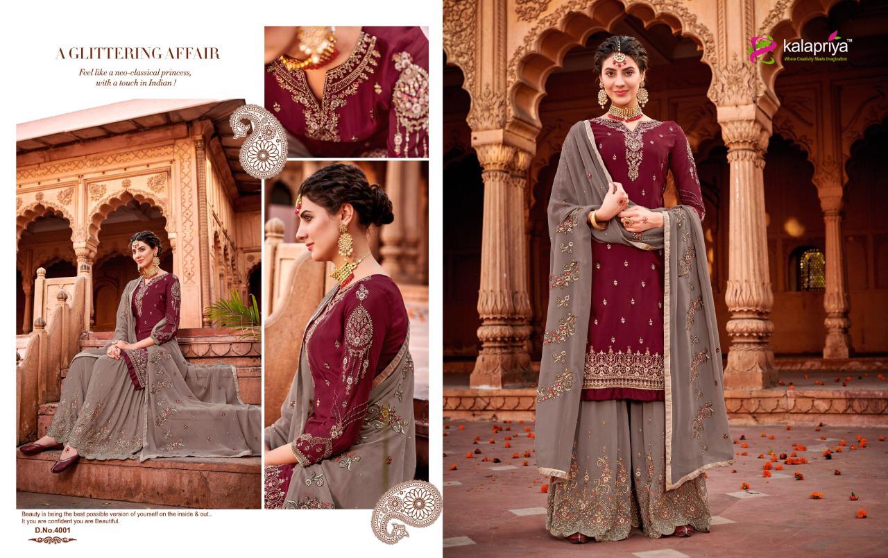 Kalapriya Present Wedding Diva Vol 4  Embroidered Salwar Suits Catalogue