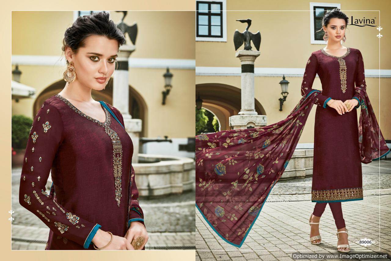 Lavina Vol 89 Crape Designer Churidar Salwar Suits Collection