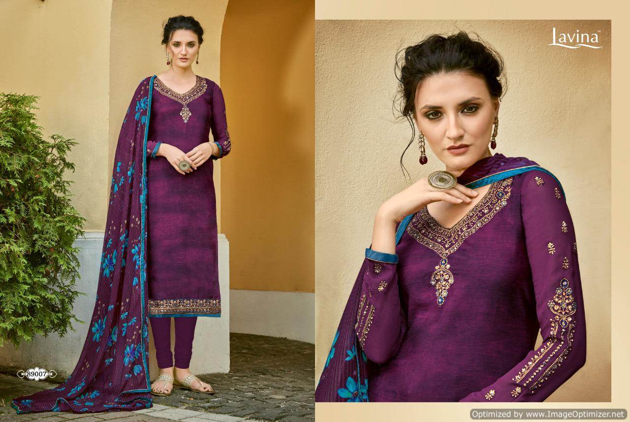 Lavina Vol 89 Crape Designer Churidar Salwar Suits Collection