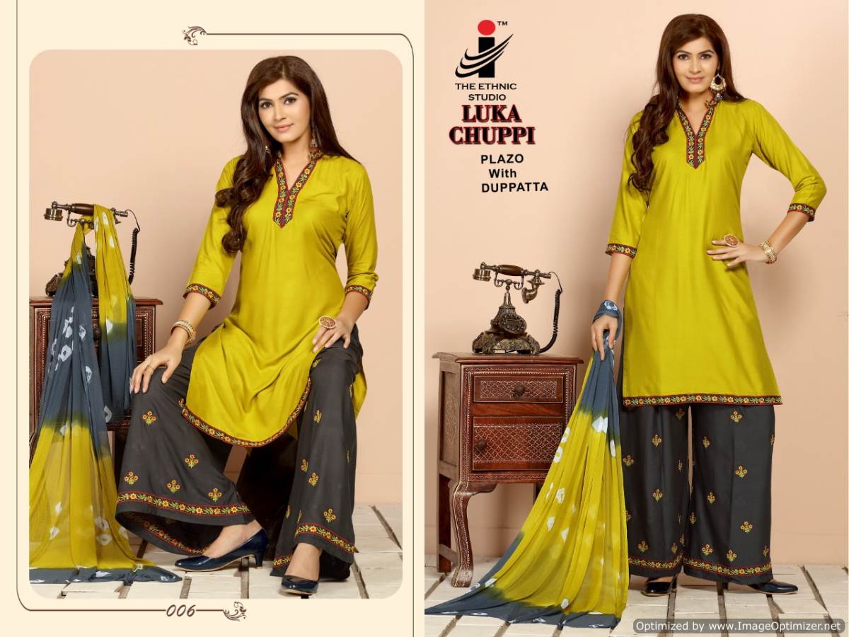 Lukka Chuppi Vol 2 By Mirayaa Rayon Kurti With Plazzo Ready Made Collection