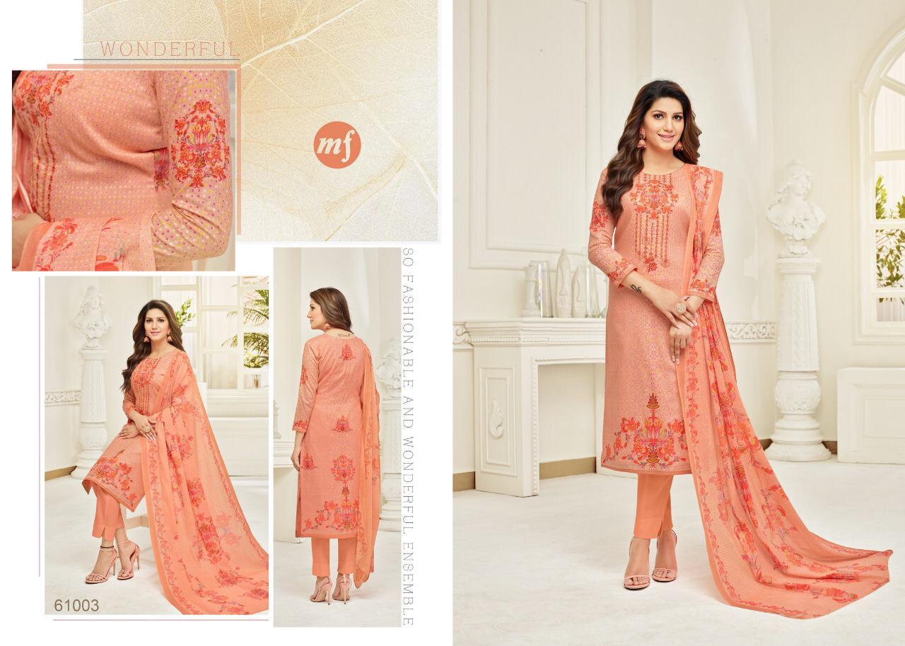 Mf Present New Dress Material Essenza Vol 19 Collection