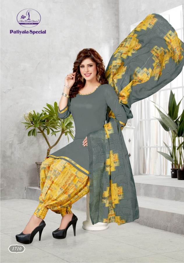 Elegant Cotton Designer Patiyala Unstitched Dress Material Salwar Suit D.No  B207 - Dharmesh Enterprise - 431746