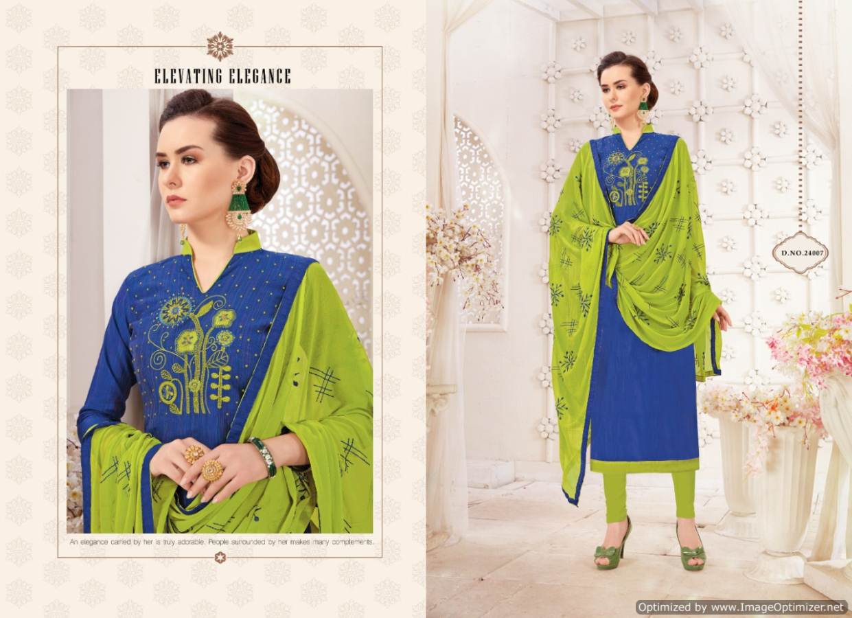 Nayra Vol 2 By Shreeji Designer Churidar Dress Material Collection