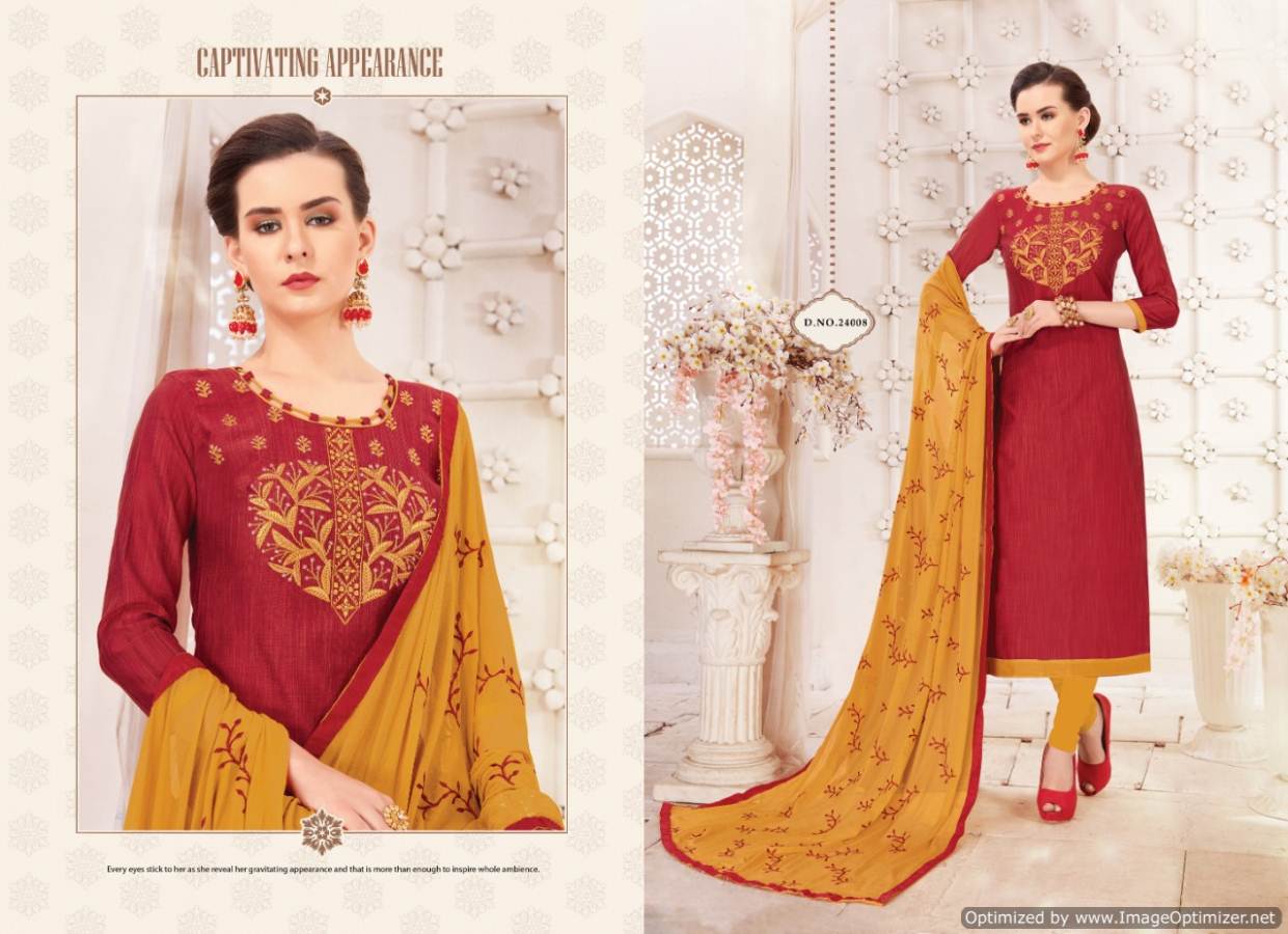 Nayra Vol 2 By Shreeji Designer Churidar Dress Material Collection