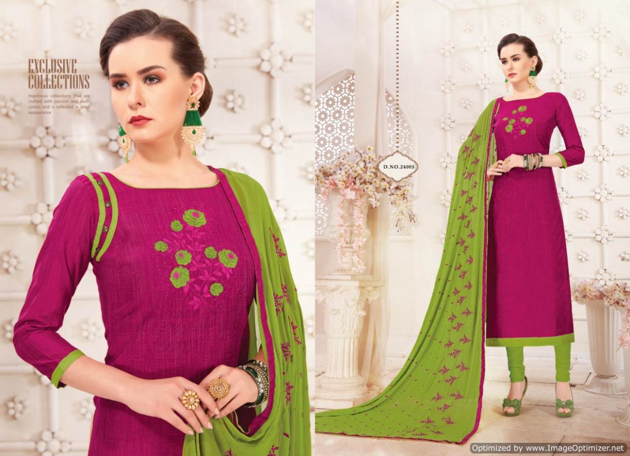 Nayra Vol 2 By Shreeji Designer Churidar Dress Material Collection