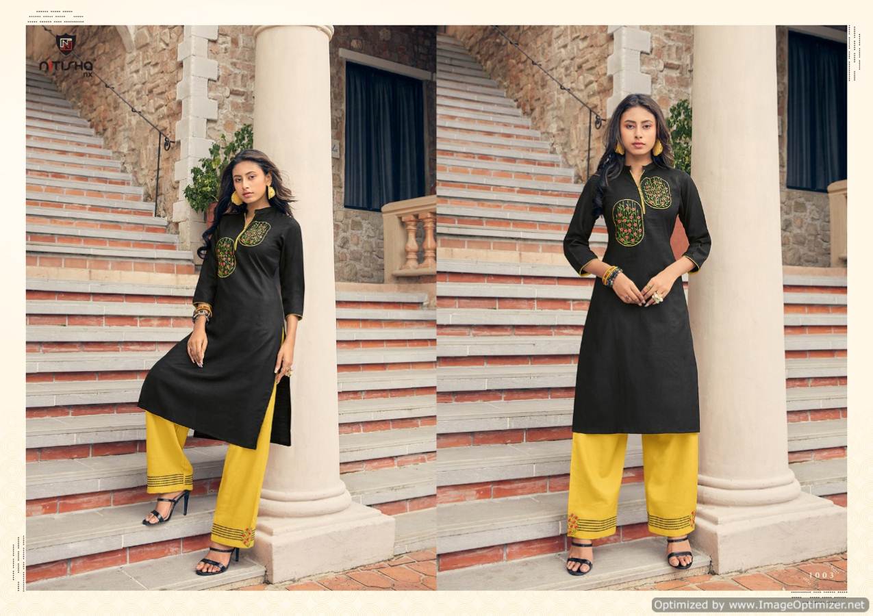 Nitisha Plazo By Nitisha Nx Heavy Soft Cotton Kurti With Palazzo