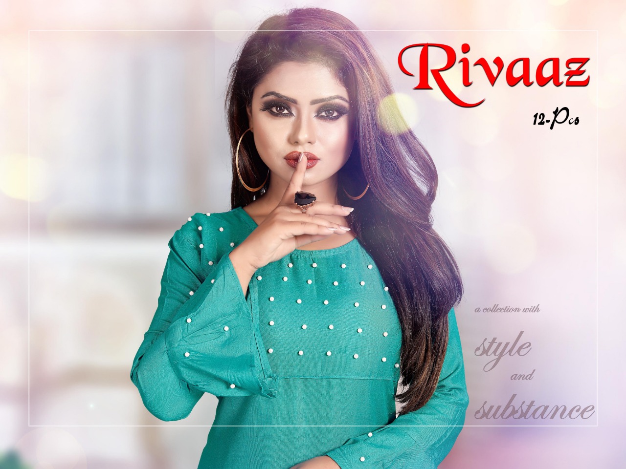 Rivaazz Designer By Jagdamba Rayon Long Kurti Collection