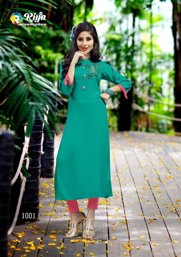 Riya Present Ayana Heavy Rayon Worked Kurti Collection