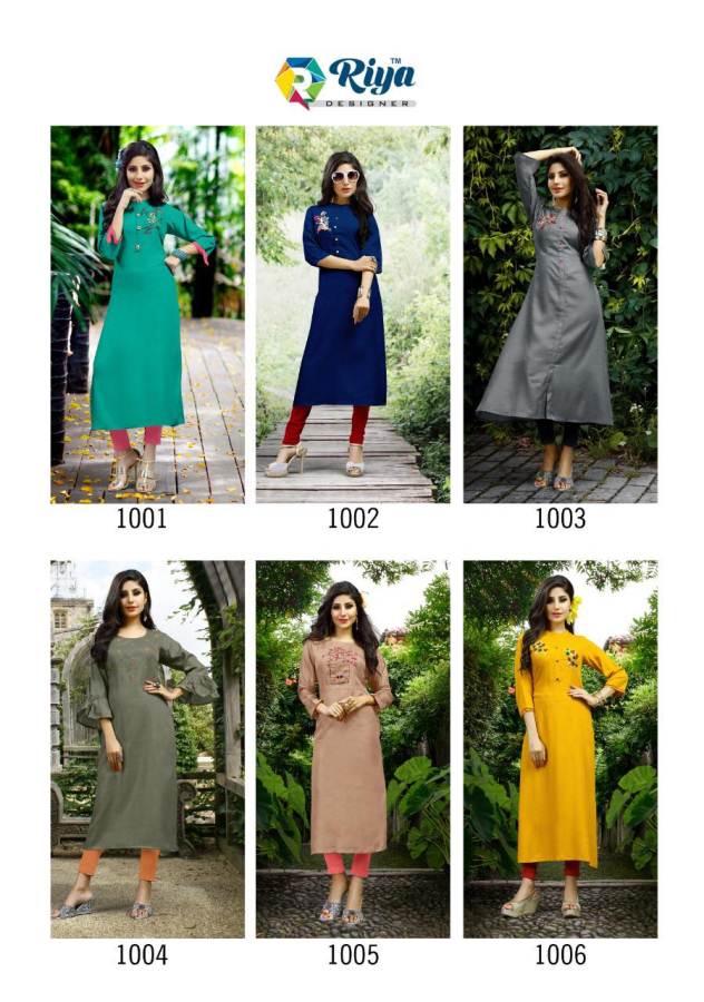 Riya Present Ayana Heavy Rayon Worked Kurti Collection