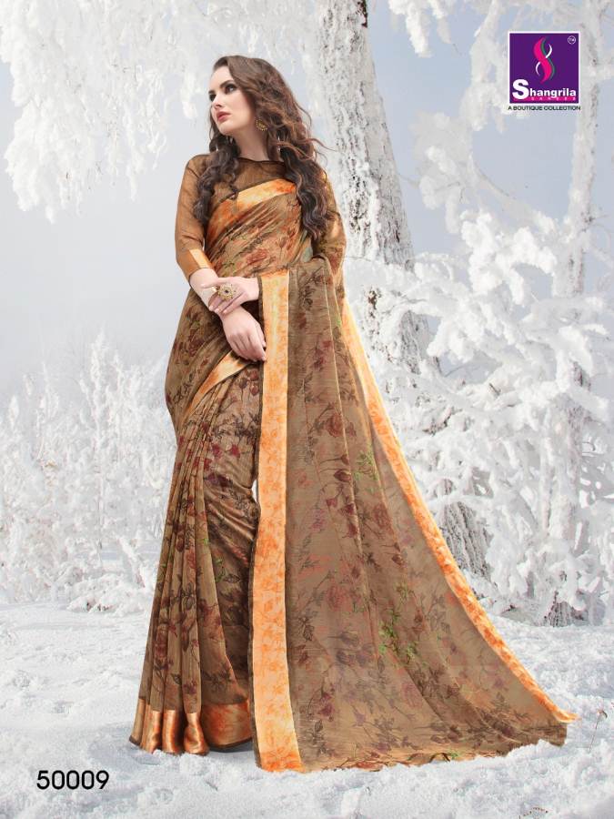 Buy Vragi's Traditional Plain Chiffon Saree With Golden Zari Border Online  at Best Prices in India - JioMart.