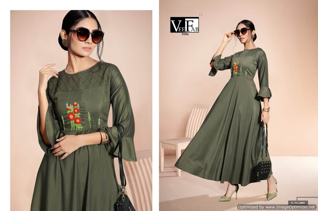 Vf By Chandrayaan Party Wear Long Gown Style Muslin Kurtis Catalogue