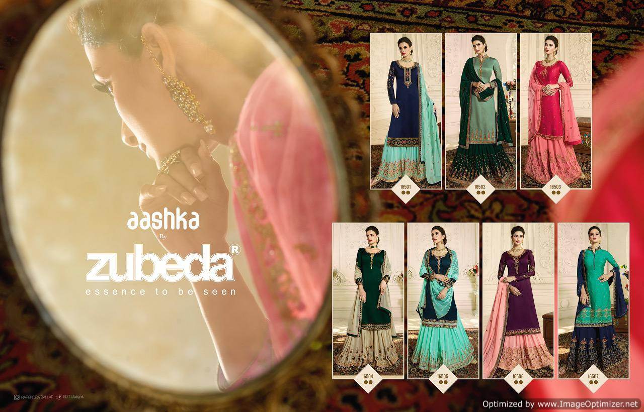 Zubeda Present Aashka | Designer Wedding Wear Salwar Suits Catalogue