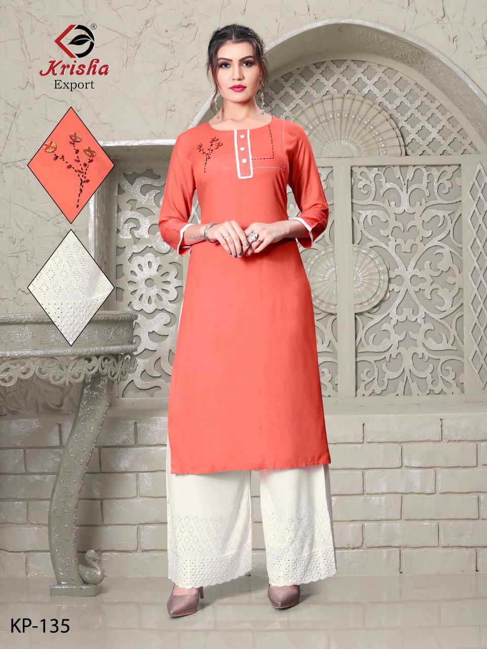 Plazzo World Present Krisha Export Kurtis With Plazzo Collection