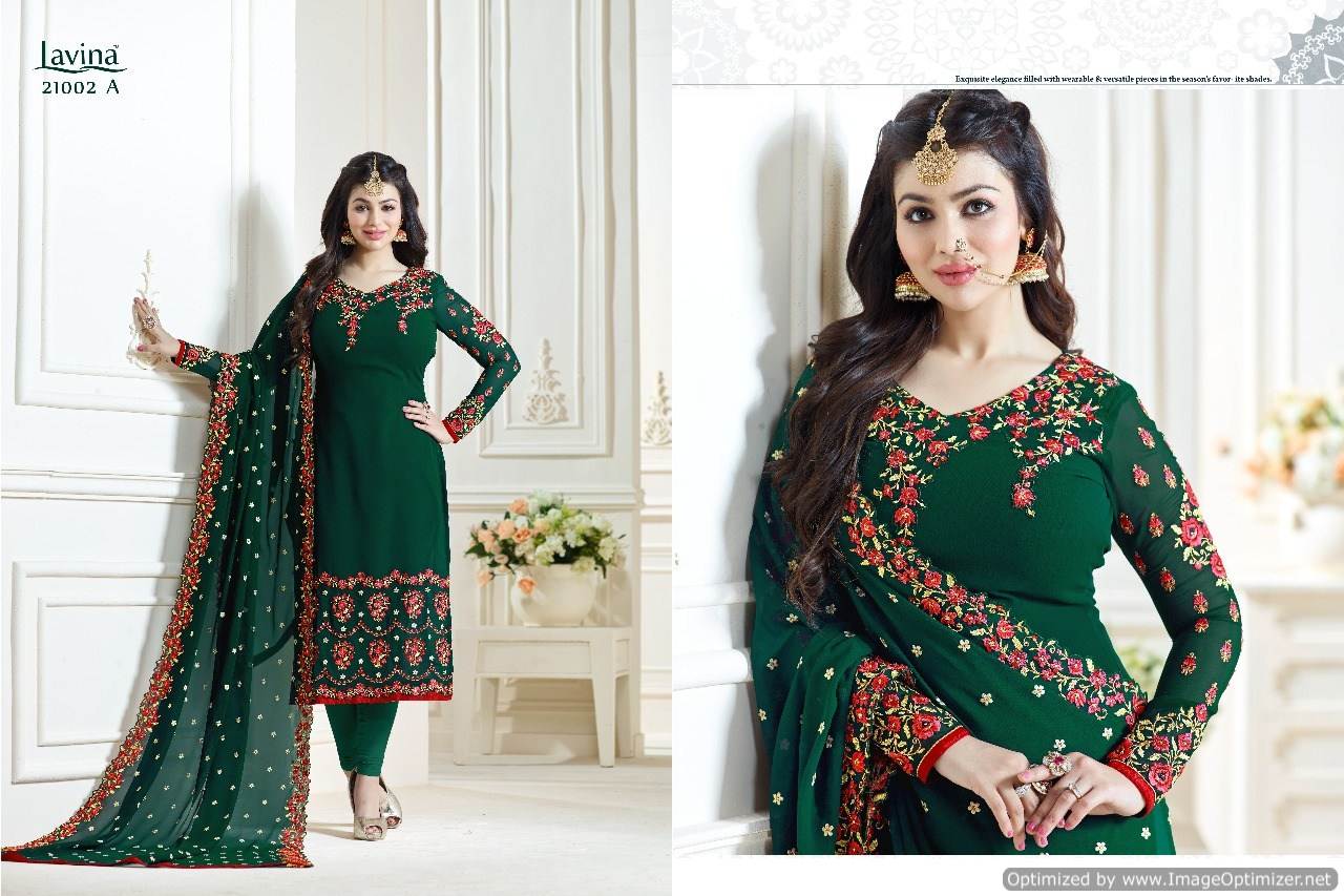 New Designer Salwar Suits Lavina 21002 A Collection