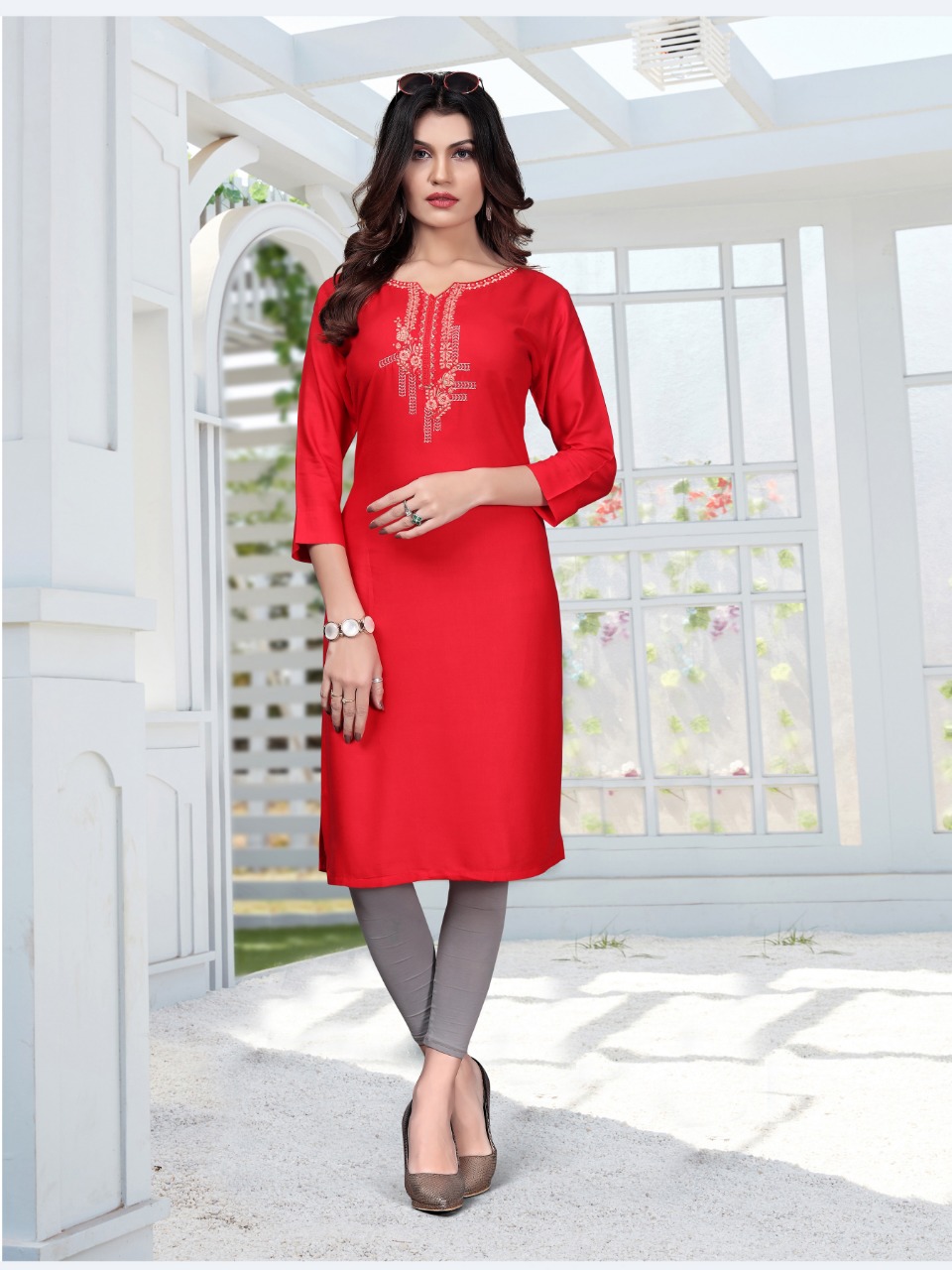 Watermelon Present Lemon Casual Wear Kurtis Collection