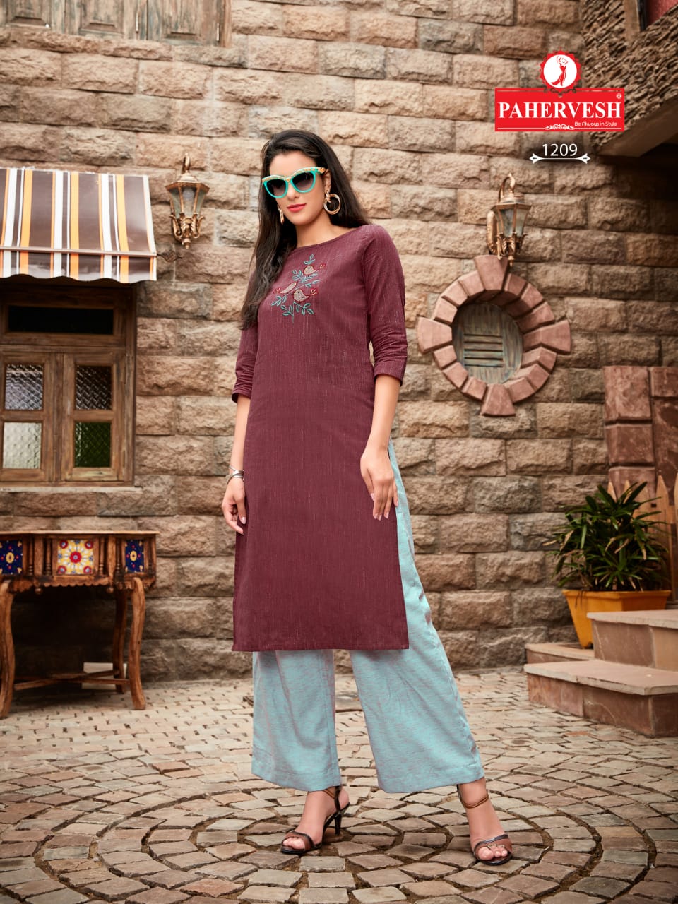 Pahervesh Paresent Chahat Designers Runnung Wear Kurtis With Bottom Collection