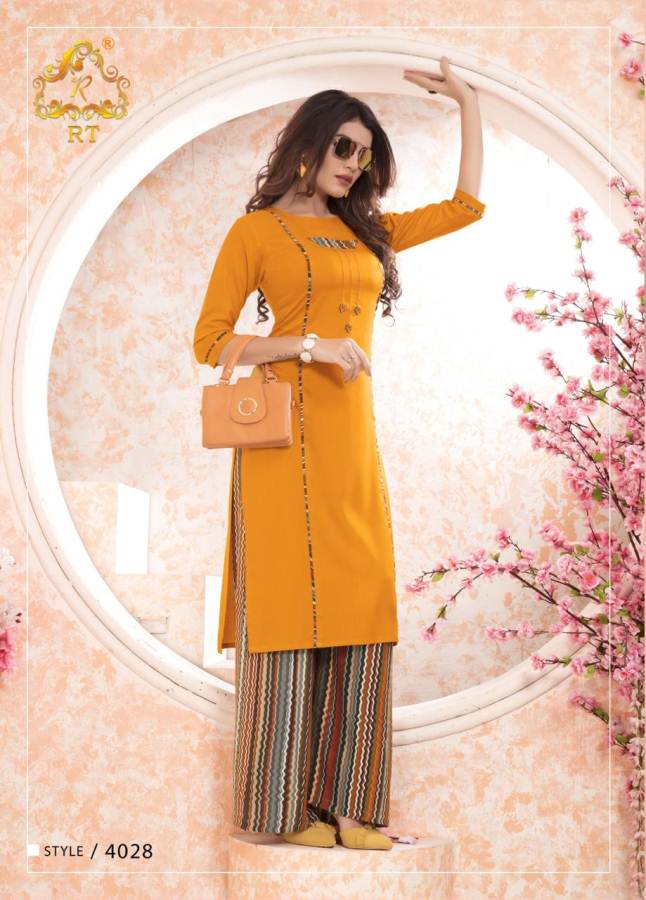 Plazzo Queen Vol 5 By Rt Designer Kurti With Printed Plazzo Catalogue