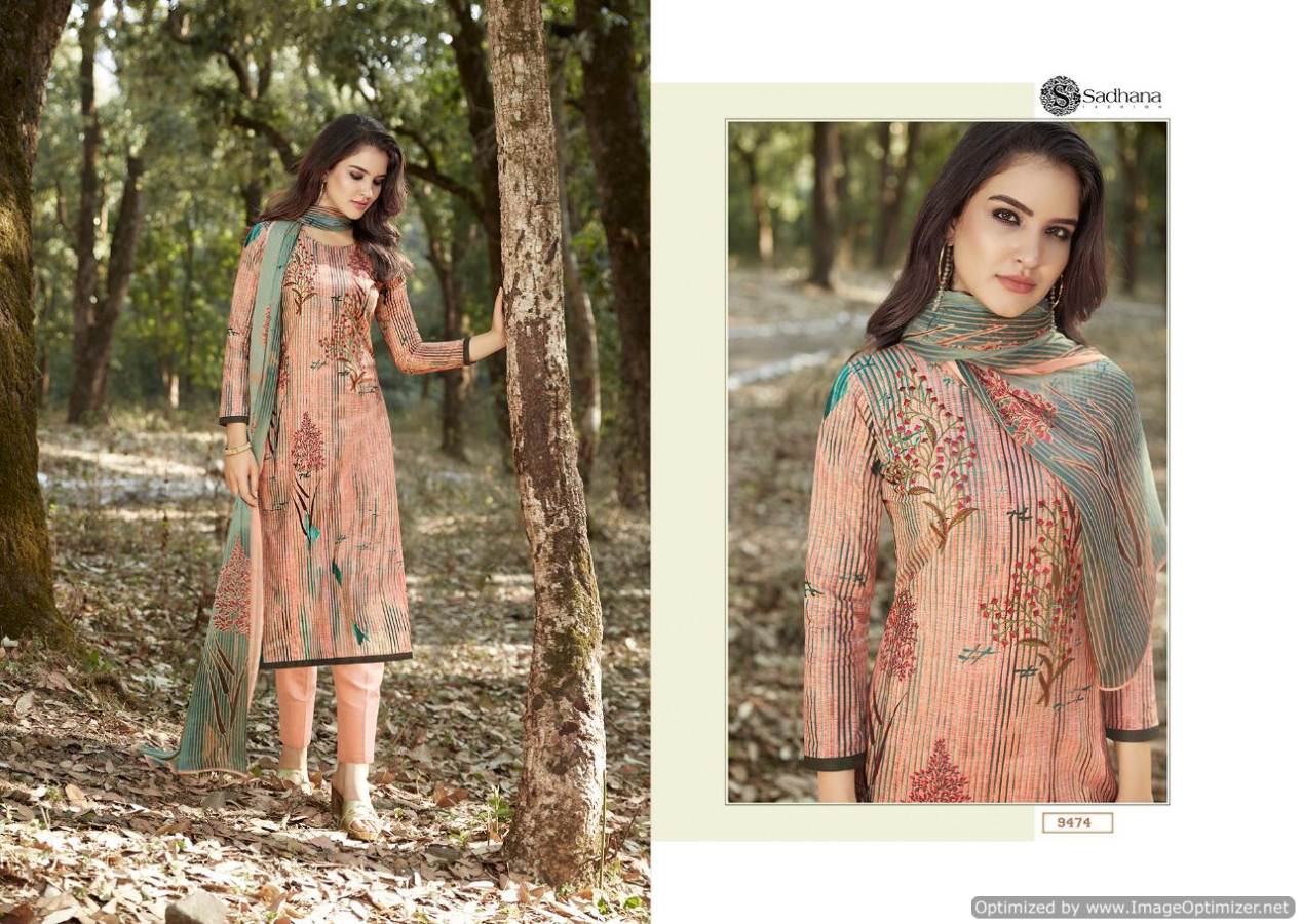 Sadhana Vol 25 By Sanskruti Cotton Designer Drees Material Collection