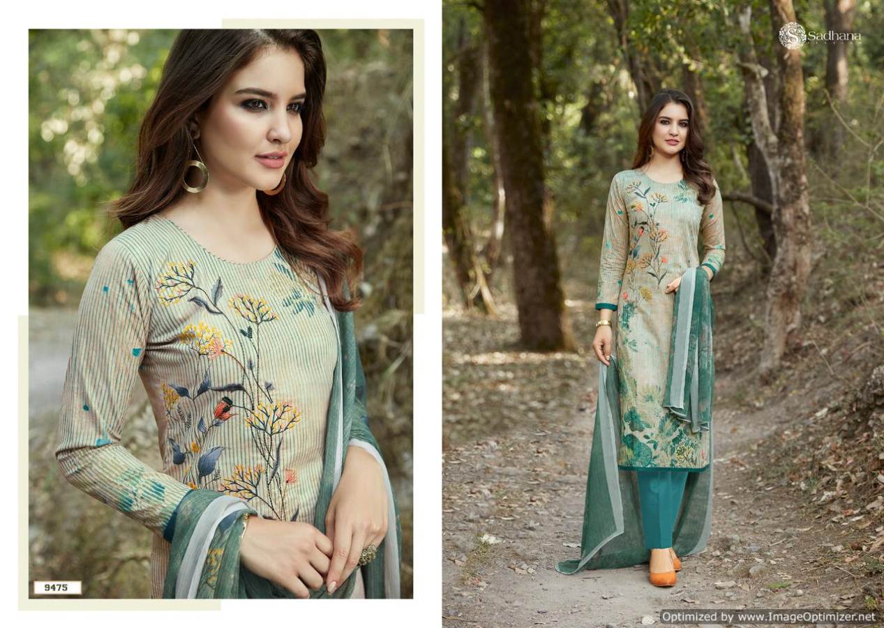 Sadhana Vol 25 By Sanskruti Cotton Designer Drees Material Collection