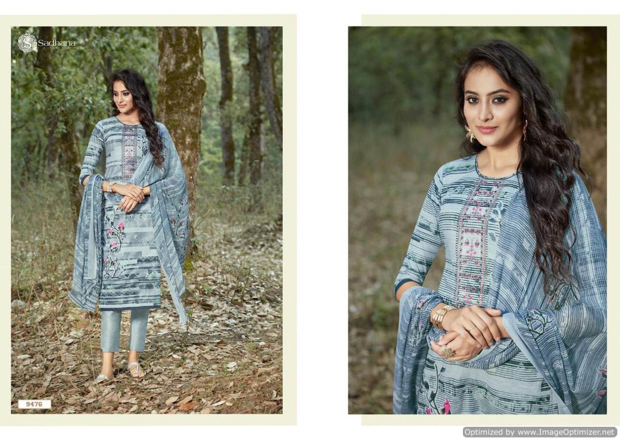 Sadhana Vol 25 By Sanskruti Cotton Designer Drees Material Collection