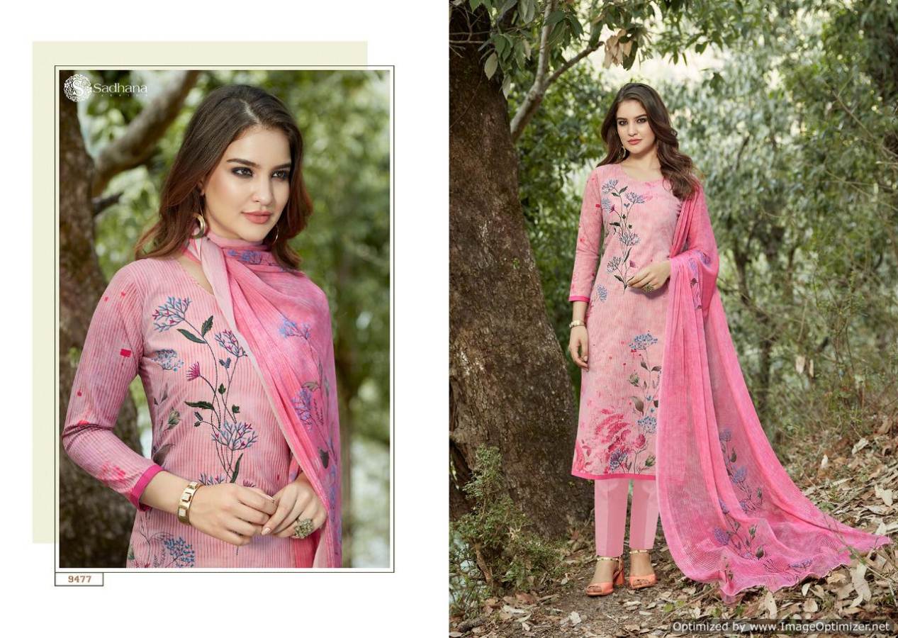 Sadhana Vol 25 By Sanskruti Cotton Designer Drees Material Collection