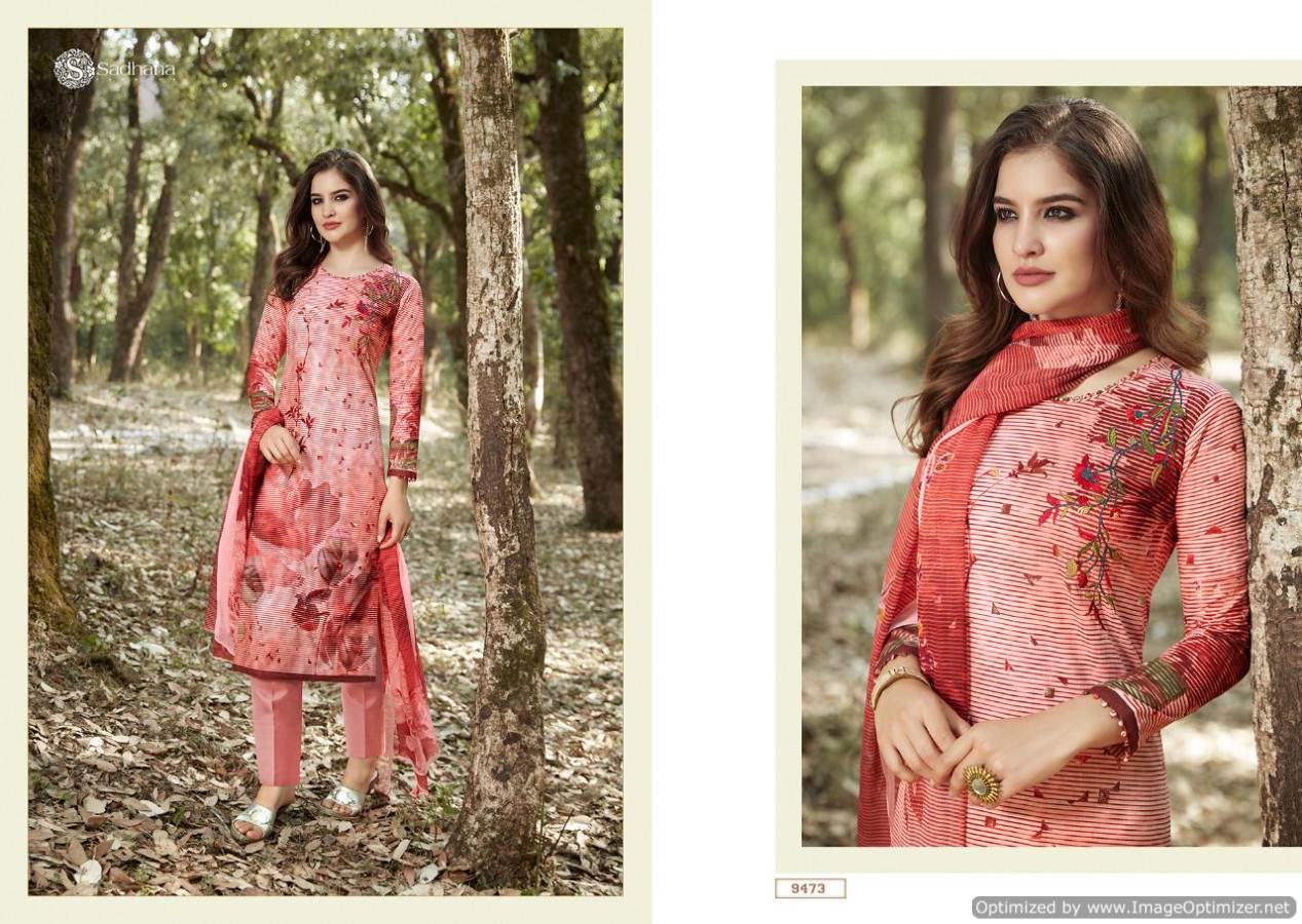 Sadhana Vol 25 By Sanskruti Cotton Designer Drees Material Collection