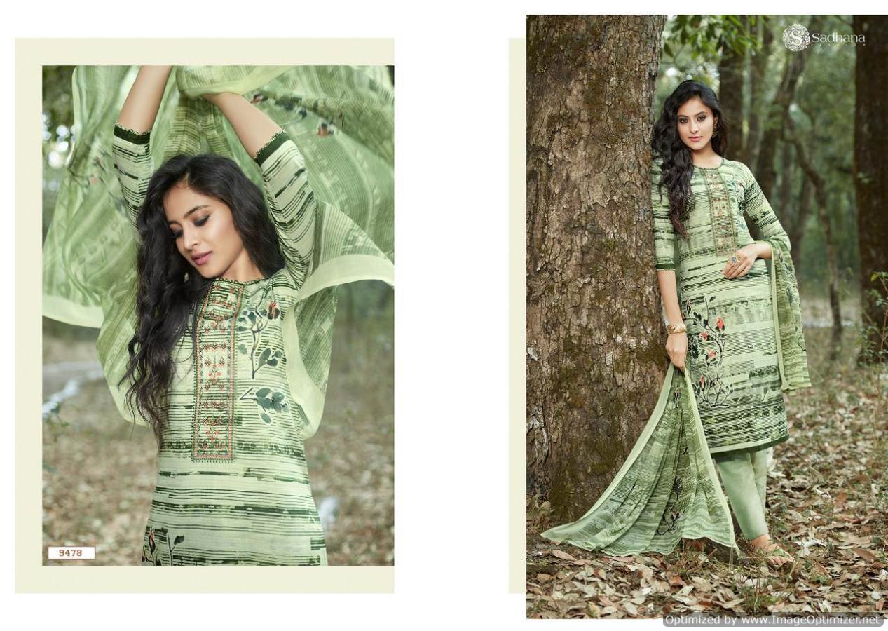 Sadhana Vol 25 By Sanskruti Cotton Designer Drees Material Collection