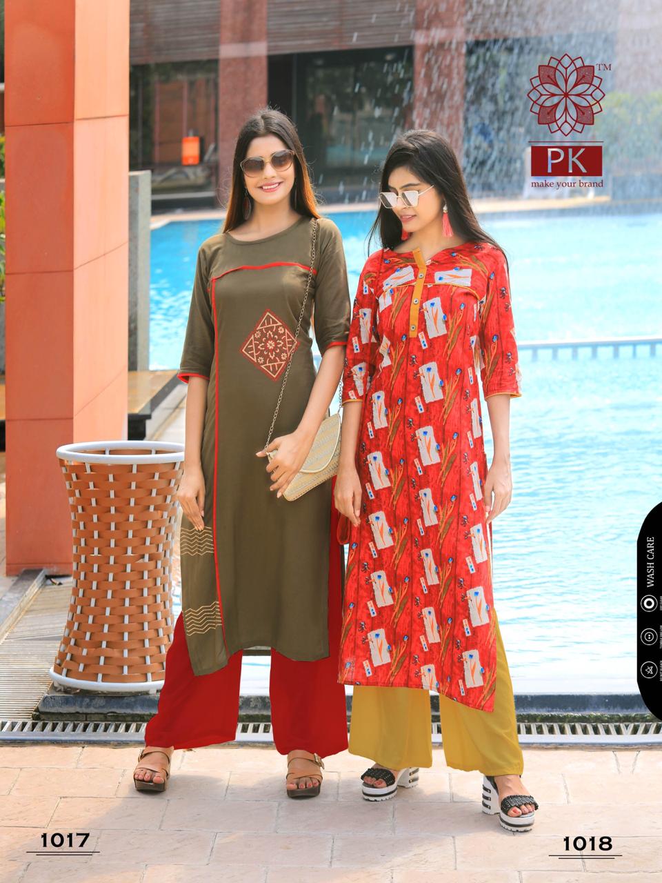 Sparkle Present Pk Casual Wear Kurtis Catalogue.