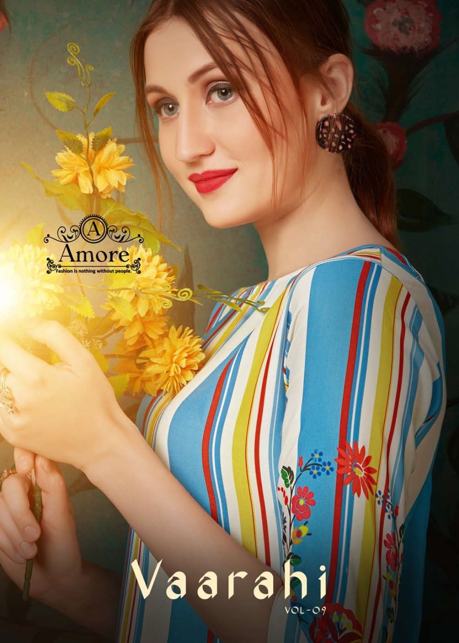 Vaarahi Vol 9 Amore Casual Wear Kurtis Catalogue