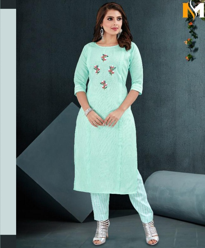 Meerali Silk Mills Present Sparrow Vol 1casual Wear Kurtis With Pant Collection.