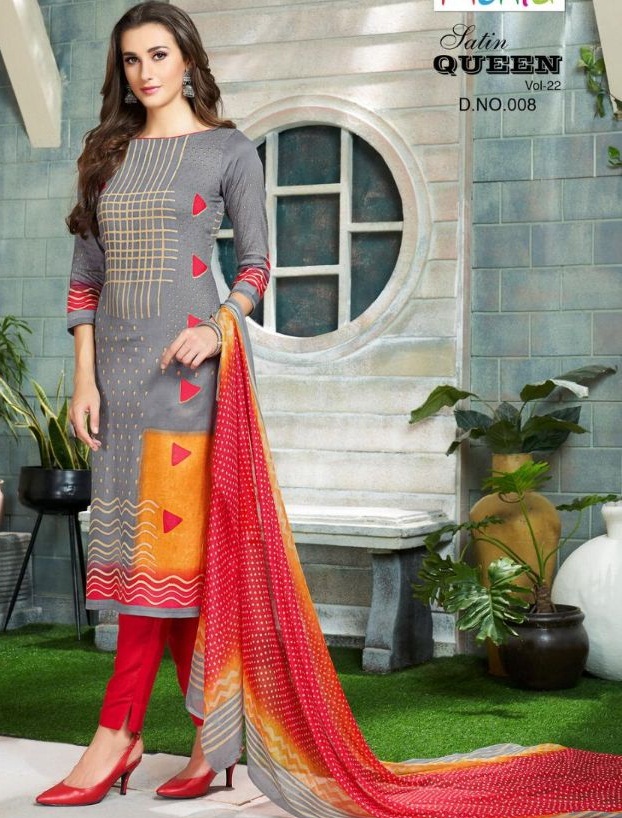 Mehta Present Satin Queen Vol 22 Satin Cotton Dress Material Collection