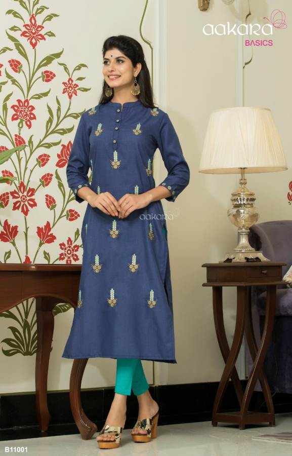 Aakara Basics Vol 11 Designer Straight Style Kurti Collection