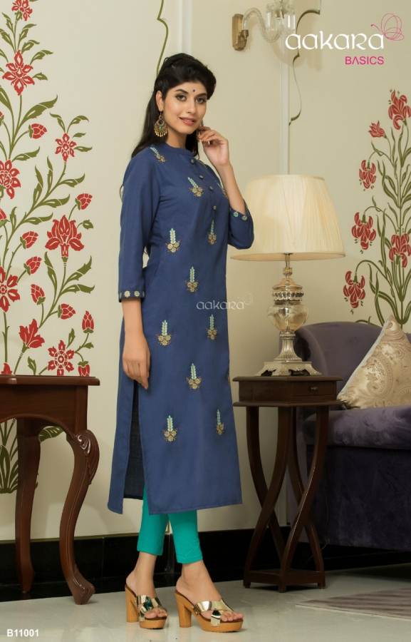 Aakara Basics Vol 11 Designer Straight Style Kurti Collection