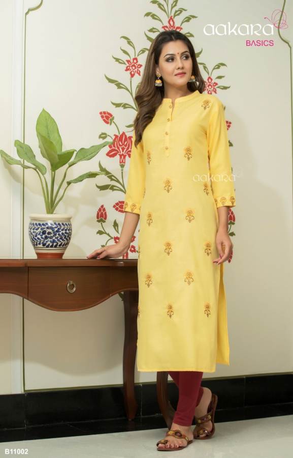 Aakara Basics Vol 11 Designer Straight Style Kurti Collection