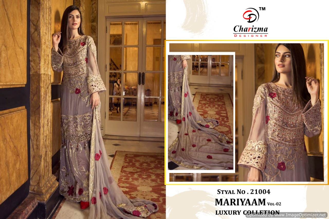 Charizma Present Mariyaam Luxury Party Wear Pakistani Salwar Suits Catalogue