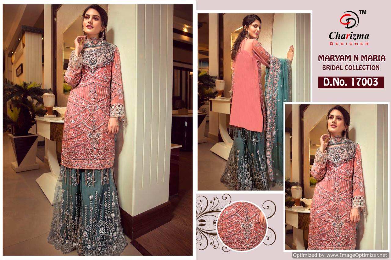 Charizma Present Mariyaam N Maria Wedding Wear Pakistani Salwar Suits Catalogue