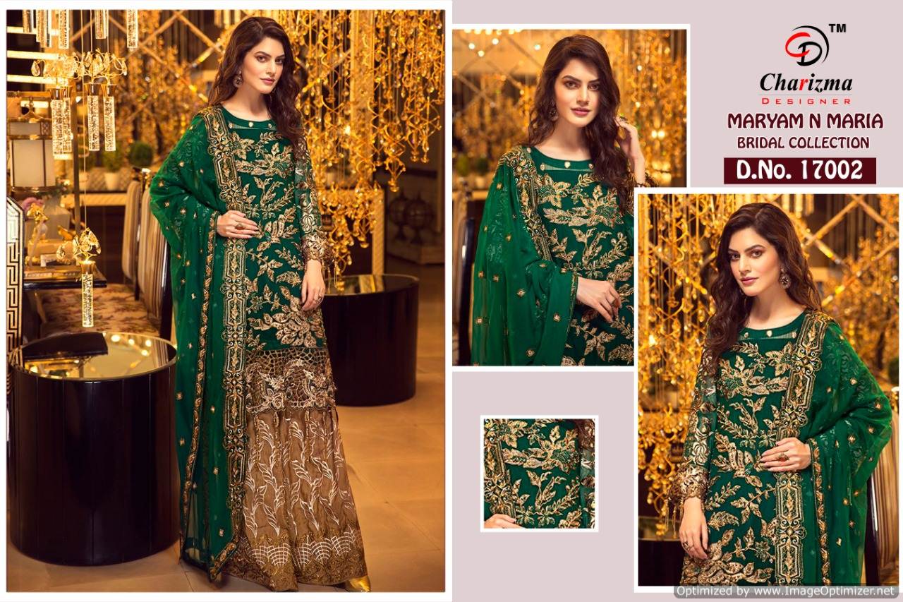 Charizma Present Mariyaam N Maria Wedding Wear Pakistani Salwar Suits Catalogue