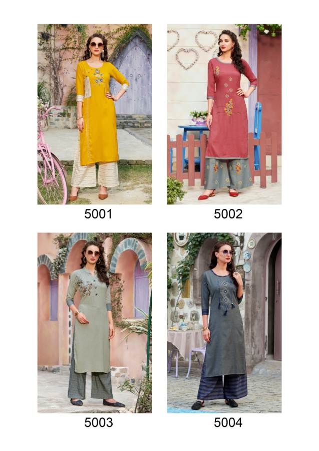 Sawan Present Dani Vol 5 Casual Wear Kurti With Palazzo Collection