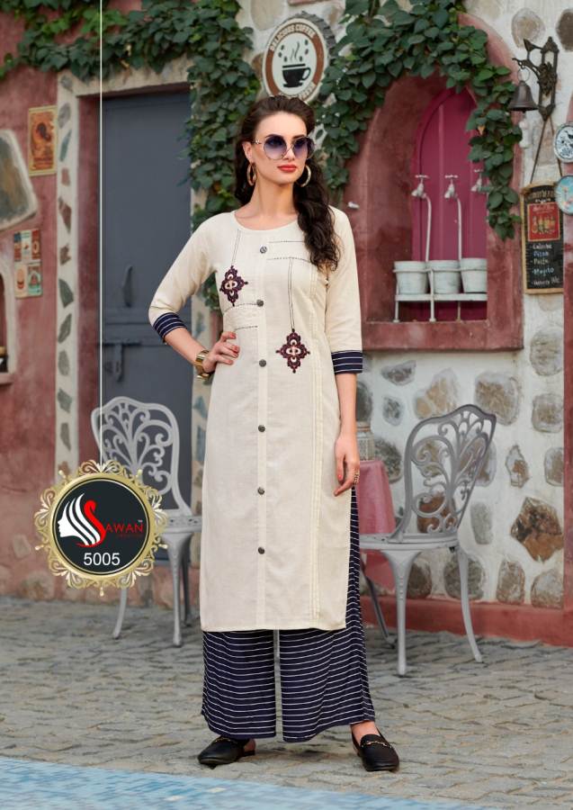 Sawan Present Dani Vol 5 Casual Wear Kurti With Palazzo Collection