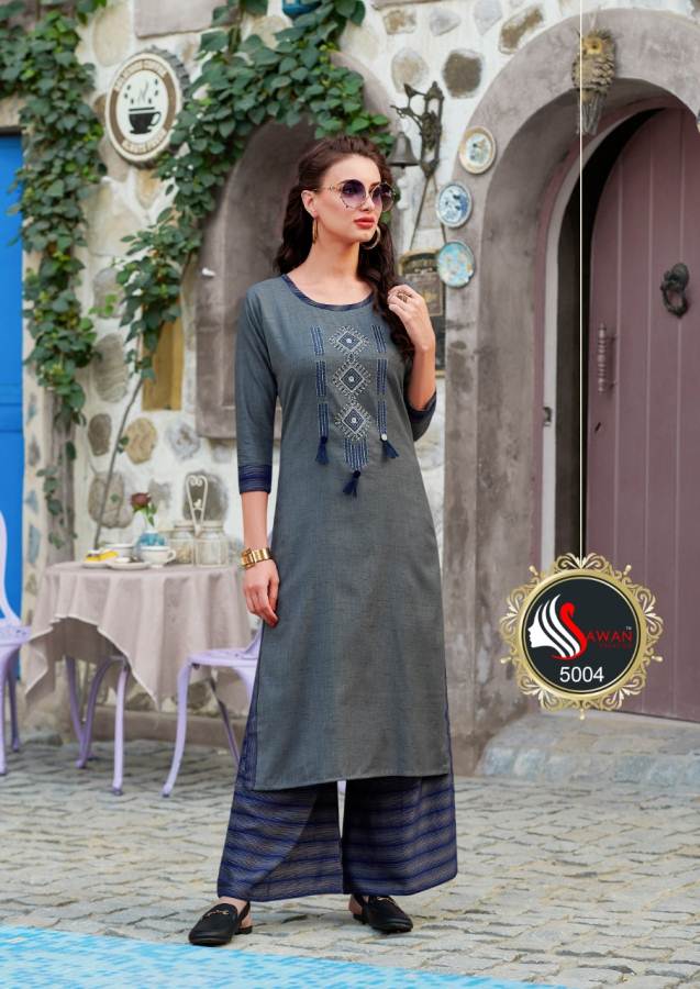 Sawan Present Dani Vol 5 Casual Wear Kurti With Palazzo Collection