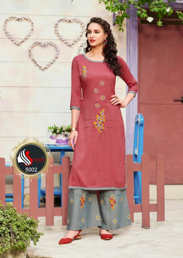 Sawan Present Dani Vol 5 Casual Wear Kurti With Palazzo Collection