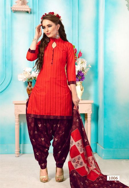 Meenaxi By Karachi Patiyala Casual Wear Dress Material Collection