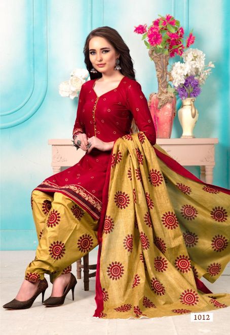 Meenaxi By Karachi Patiyala Casual Wear Dress Material Collection