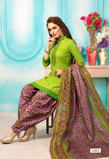 Meenaxi By Karachi Patiyala Casual Wear Dress Material Collection