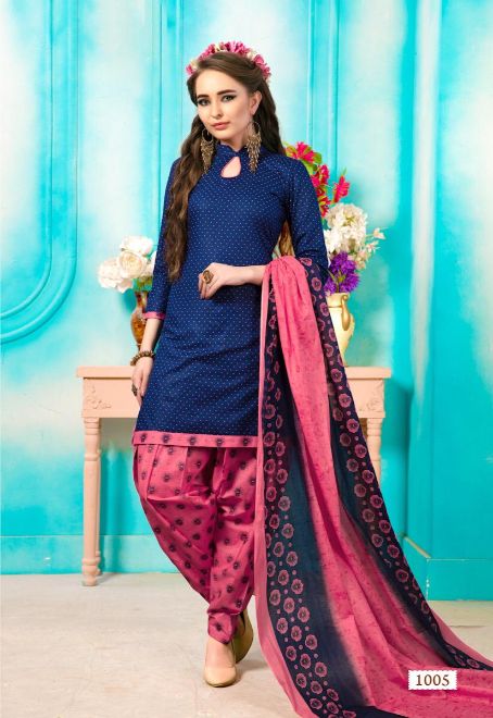 Meenaxi By Karachi Patiyala Casual Wear Dress Material Collection