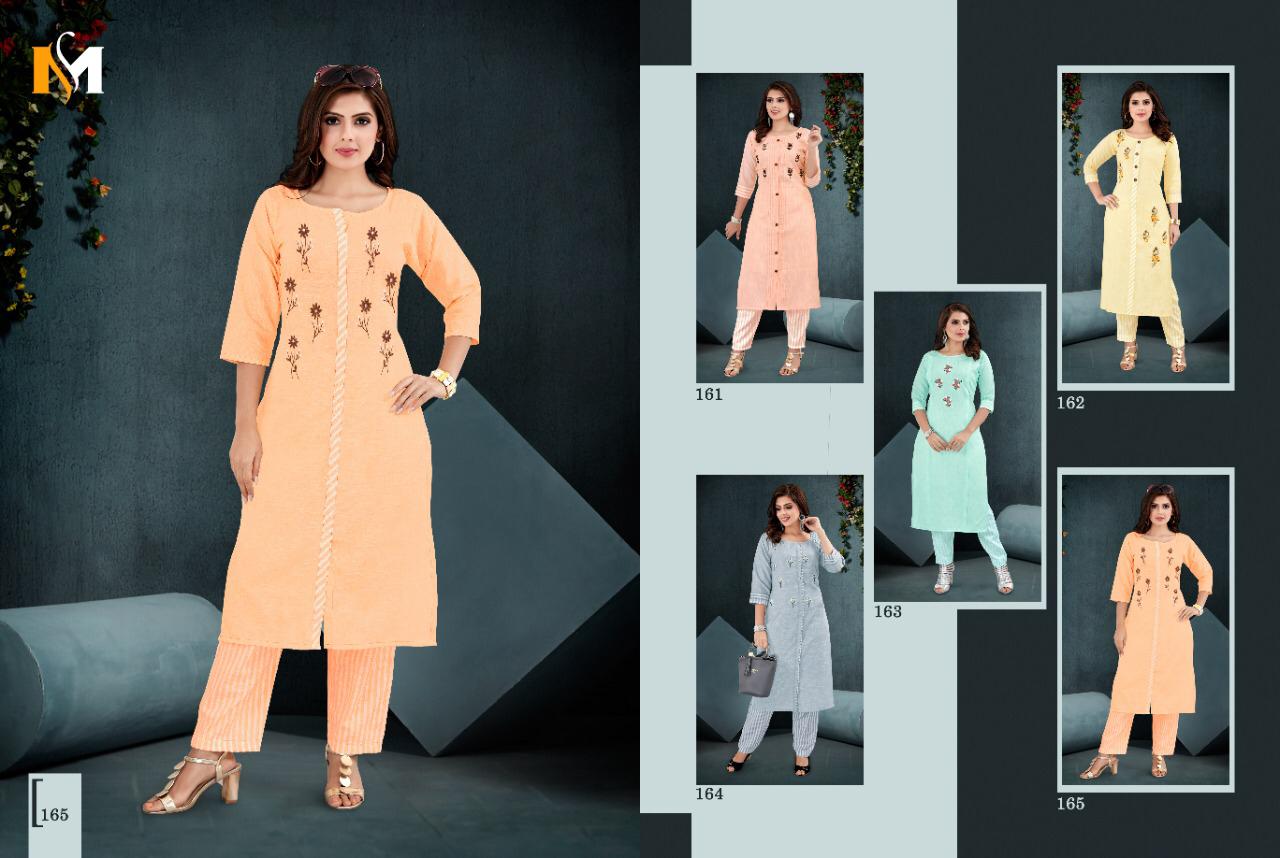 Meerali Silk Mills Present Sparrow Vol 1casual Wear Kurtis With Pant Collection.