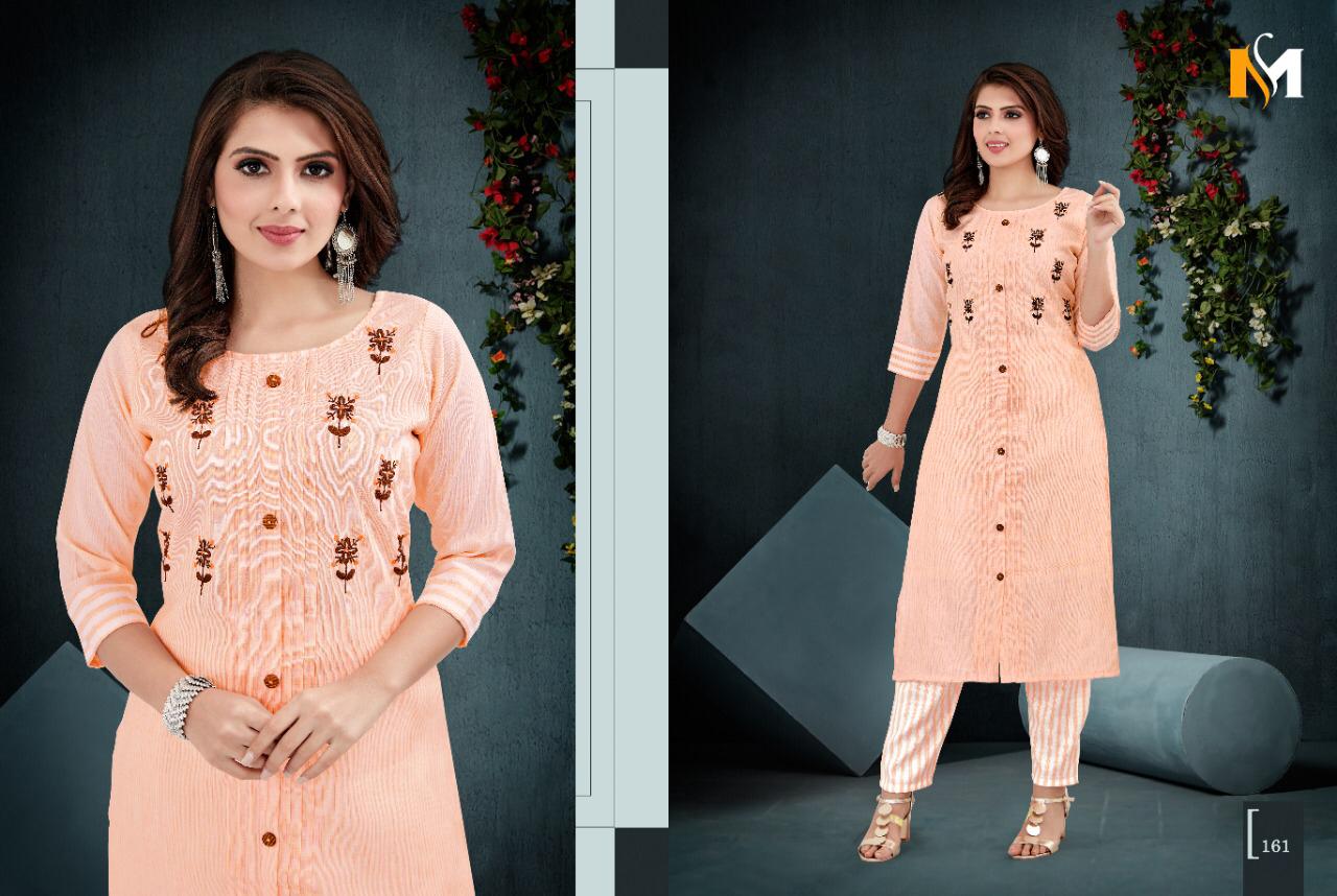 Meerali Silk Mills Present Sparrow Vol 1casual Wear Kurtis With Pant Collection.